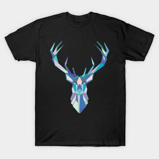 Geometric Polygonal Deer T-Shirt by Eugenex